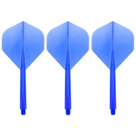 Condor Zero Stress Flight System - Standard Clear Blue - Dart Flights Long