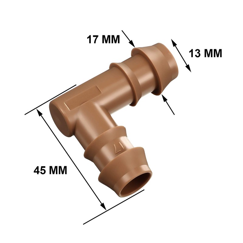 20 Packs 1/2 Inch Barbed Connector Plastics Drip Irrigation Barbed