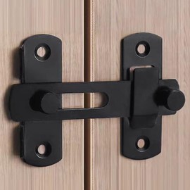 Flip Sliding Barn Door Lock for Privacy - Barn Door Locks and Latches for Barn Door, Pet Door, Bathroom, Outdoor, Garage, Window, Sliding Door, 2PCS