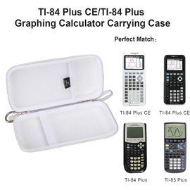 Aproca Calculator Case Compatible with Texas Instruments TI-84 Plus CE/TI-84 Plus/TI-83 Plus/TI-89 Titanium/TI-85 / TI-86 Color Graphing Calculator -White (Case Only)