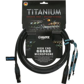 Klotz TI-M0500 Titanium StarQuad Microphone Cable, Male to Female, 16ft
