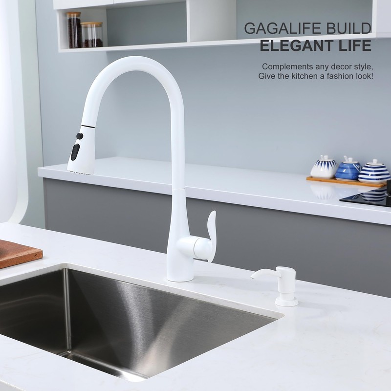 GAGALIFE Soap Dispenser for Kitchen Sink, Kitchen Sink Soap Dispenser