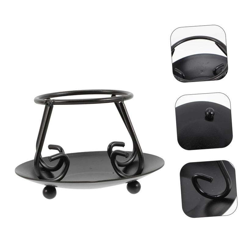 GLEAVI Iron Cauldron Rack Stand Stable Slip Trivet for Cooking