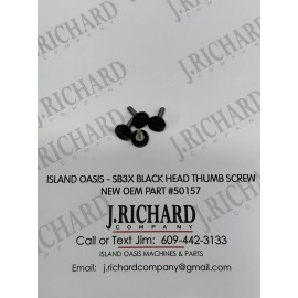 ISLAND OASIS - SB3X BLACK HEAD THUMB SCREW SET OF FOUR (4) - NEW OEM PART #50157
