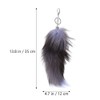 WRITWAA 2pcs Furry Keychain, Soft Fluffy Key Ring Pendant for