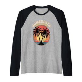 Homeopath Special Edition Sunset Palms Raglan Baseball Tee