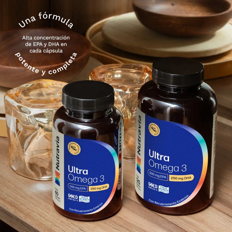 Omega Nutravia Ultra 500mg Epa Cápsulas Sabor Aceite Pescado