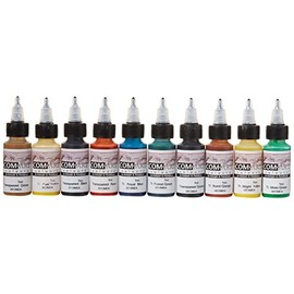 Iwata Com-Art Color Kit, Transparent Secondary, 10 x 1 oz Bottles, Acrylic Airbrush Paint, Paper & Plastic, Indoor Use