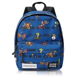 Title Roll, Mario Kart, Kids, Mario Luigi, Goods, Large Capacity, B5 Storage, navy, F