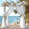 Wedding Arch Draping Fabric, 1 Panel 28" x19ft White Wedding