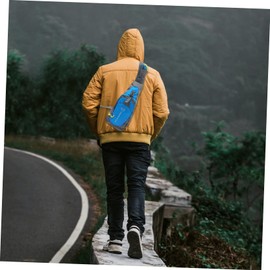 Kisangel Sling Chest Backpack for Hiking Crossbody Bag for Travel and Camping Shoulder Pack for Men and Women Blue