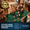 Poker Mat 36 x 72 inches with Storage Case, Double-Sided