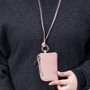 Genuine Leather Key Coin Case Neck Multi-functional Mini Wallet for