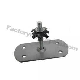 NA ToughGrade Oval 4 Hole Silver Pad w/ Bolt and Insert Nut