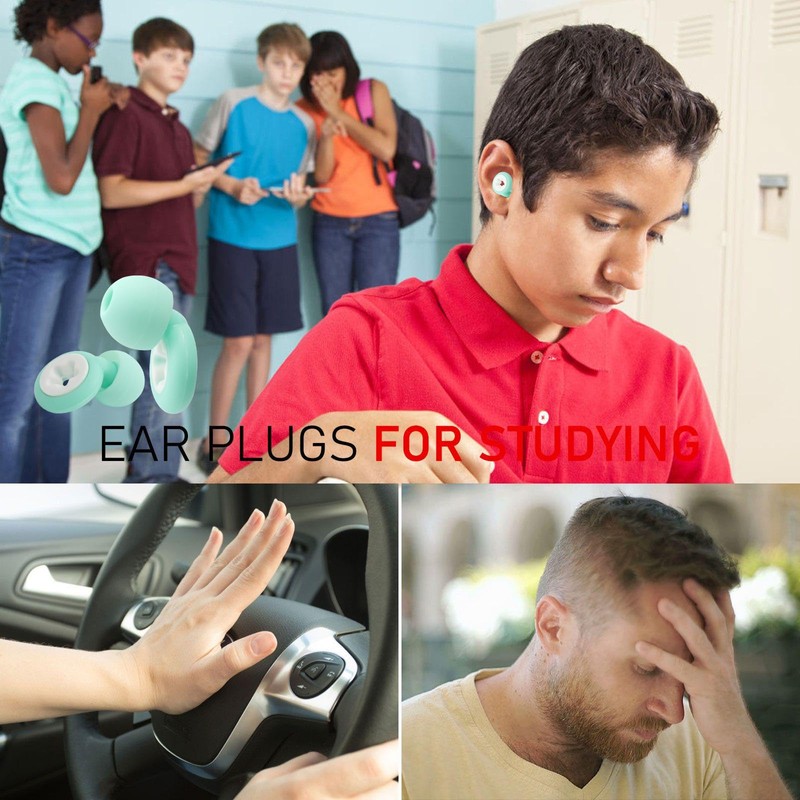 Ear Plugs,Noise Cancelling Ear Plugs for Sleeping, Swimming, Studying, Working,