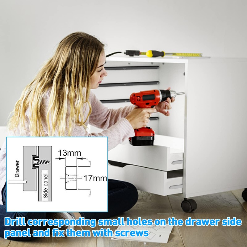 Drawer Slides, Plastic Drawer Guide Strips, Drawer Runners, Cabinet Guide