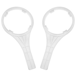 AYLIFU Water Filter Wrench Water Filter Wrench for Whole House Filter for 10 Inch Reverse Osmosis Filter Cartridge Housing White 10 Inch 2PCS (9.4inch)