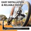 equlup Quick Release Thru Axle, M15x1.5 Thread Bikes Front Thru