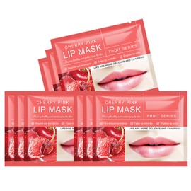 Felico Lip Mask, 30PCS Collagen Care Gel Pads for Moisturizing,Reducing Chapped,Smoothing,Fine Lines,Remove Dead Skin Moisture Essence Make Your Dry Lips Attractive Sexy Cherry