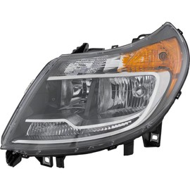 KarParts360 For Ram ProMaster 1500/2500/3500 2014-2022 Headlight Driver Side | Black Housing | With Daytime Running Light | Replacement For CH2502291 | 68154589AK, 68154589AL