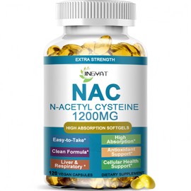 NAC Supplement N-Acetyl Cysteine | High Absorption NAC 1200mg Softgels for Liver & Kidney Detox, Immune Support & Antioxidants | Vegan Capsules | 2 Month Supply | Non-GMO | Gluten Free | 120 Count