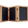 FALAZAR Triple Hinged Photo Frame, Multi-Panel Folding Display, Fits Photo