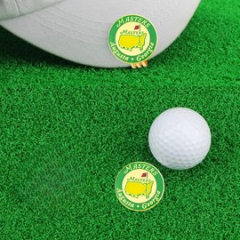 Aikiprety Masters Golf Ball Marker with Magnetic Hat Clip, Premium Golf Accessories & Funny Golf Gifts for Men Women Golfers (Augusta)