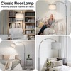 Arc Floor Lamp with Dimmer, Dimmable Floor Lamp for Living