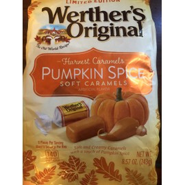 Werther's Original Soft Harvest Pumpkin Spice Caramel Candy, 8.57 Oz Bag