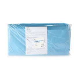 McKesson CSR Sterilization Wrap for Medical Supplies, Nail Technicians, Tattoo Tools - Air and Water Barrier, Blue Cellulose, 24 in x 24 in, 100 Count, 1 Pack