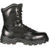 ROCKY AlphaForce Zipper Composite Toe Public Service Boot, Black, Size