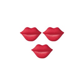 POSH BOXX Valentine's Day  Sugar Top Decor - Big Red Lips -  Kosher, 8 pk