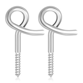 Poprkdre Safety Swing Hooks, M10, Pack of 2 Ceiling Hooks with Thread, Safety Hooks for Swing, Hanging Chair, etc., Swing Hooks for Wood and Concrete