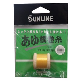 サンライン(SUNLINE) 鮎根巻糸 ナイロン 50m イエロー 極細 (0.2号)