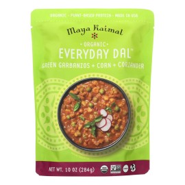UD_Maya Kaimal Organic Everyday Dal 10 oz Green Garbanzo Corn Coriander 6-10 Pack Instant Soup