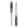 Xezo Maestro Twist Action Ballpoint Pen, Medium Point. Oceanic White