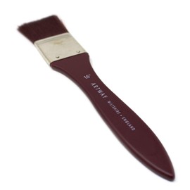 Artway 1.5" Flat Wash Paint Brush - Wooden Handle - Nylon Bristles, Synthetic