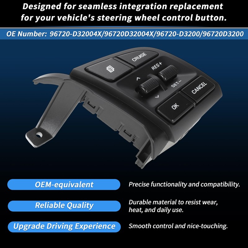 SWITCHRISE Steering Wheel Cruise Control Switch Button Right Side for