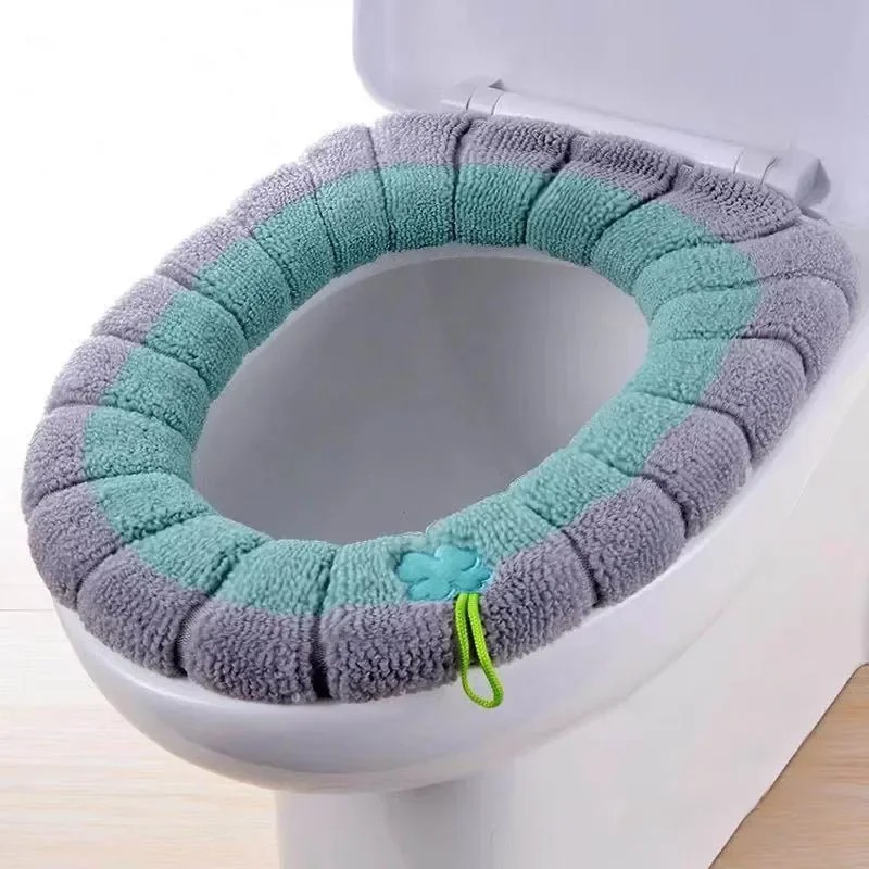 Warm Toilet Seat Cover for Bathroom Comfort – Soft Washable