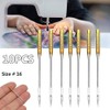 10Pcs Sewing Machine Needles,Big Eye Sewing Machine Home Sewing Machine