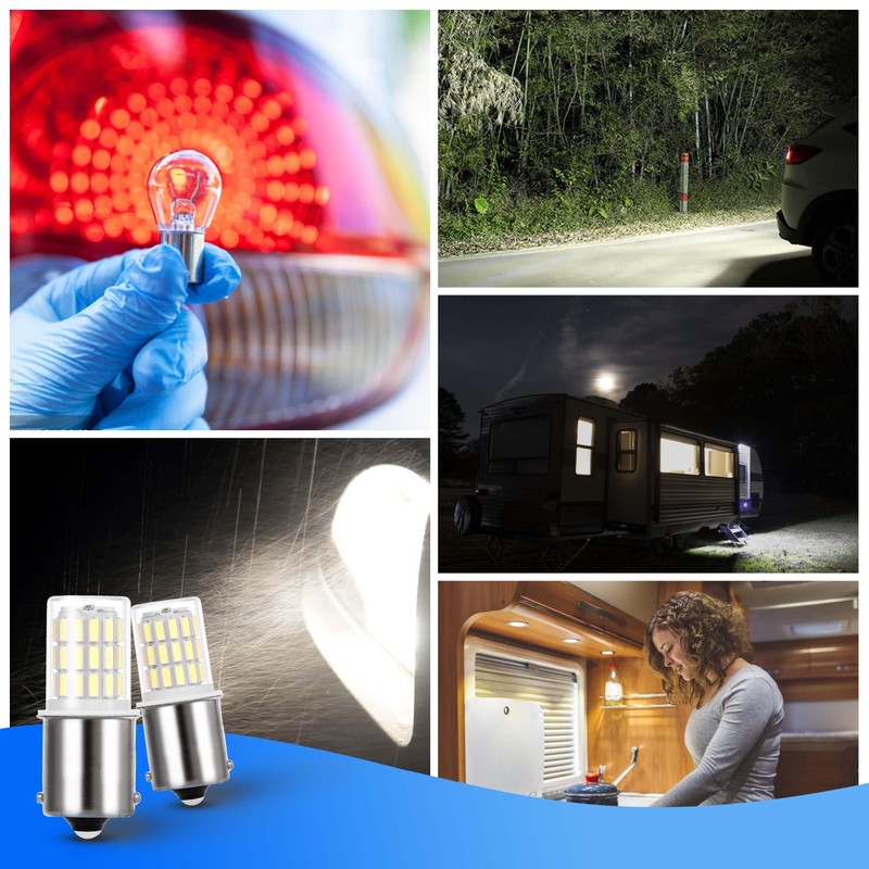Heifymi 1156 1141 1003 7506 BA15S LED Bulb,12V-24V for RV