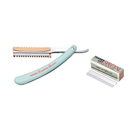 [Set] Feather Custom Leather + Dedicated Replacement Blades (10 pcs)