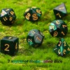 Aoriher 7-Piece Polyhedral Dice Set with Bag Compatible with Dungeons