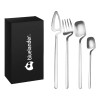 Bluelander Set Portátil Cubiertos Minimalistas Acero Inoxidable 4 Pzas