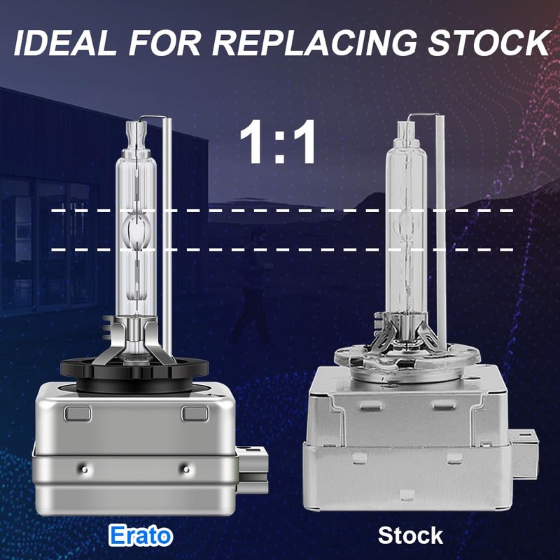 Erato D1S Xenon HID Headlight Bulbs,6000K 35W Diamond White, High