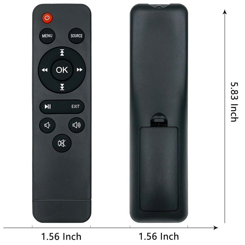 Molgoc Replacement Remote for Mini Projector,Compatible with TMY V08,NISOO M10,PANSEBA