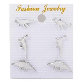 Patry Set De 3 Pares Aretes Dinosaurio