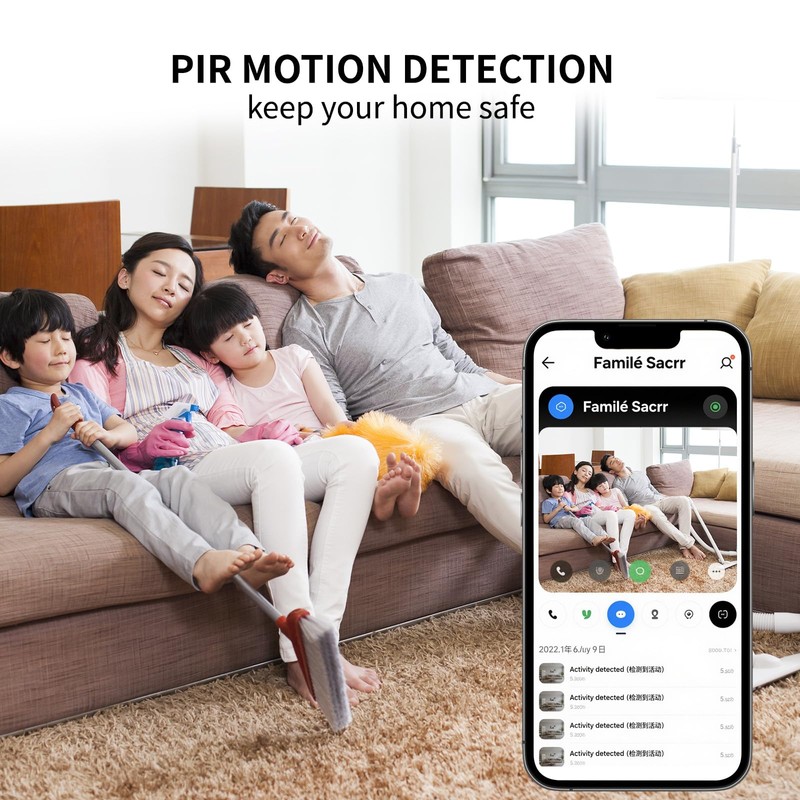 HowKow 4K Mini Security Camera WiFi Wireless Camera Small Smart