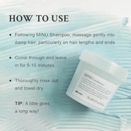 Acondicionador Davines Minu de 250 Ml para cabellos teñidos                                                                                           