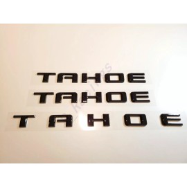 GM Auto 7PCS Gloss Black Tahoe Duramax Premier Chrome Black Z71 Emblem For 2021+ Tahoe